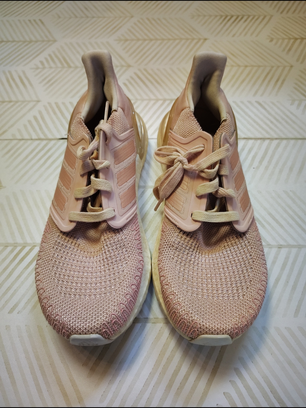Adidas Ultraboost 20 Pink Women's Running Sneakers Euc Size 7